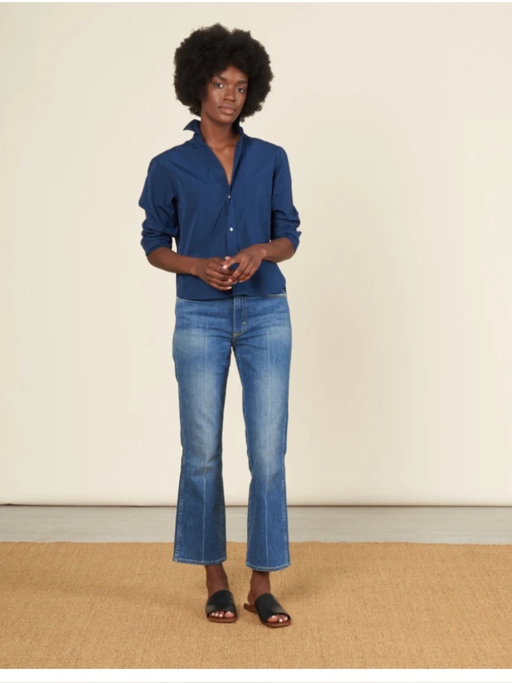 AMO Women’s Bella Peaceful Flare Leg Denim Jeans Medium Wash High Waist Size 27